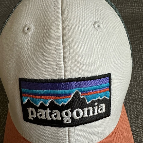 Patagonia Hat with White and Coral Accents OS - Picture 7 of 8